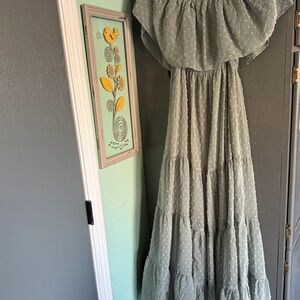 Baltic Born Sage Textured Maxi Dress